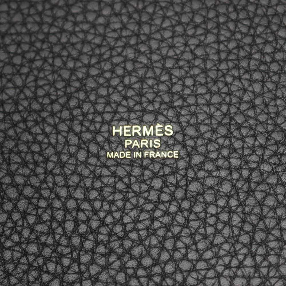 Hermes Picotin Lock PM Handbag, Taurillon Clemence Leather, Women's, Black, 0... - Picture 4 of 6